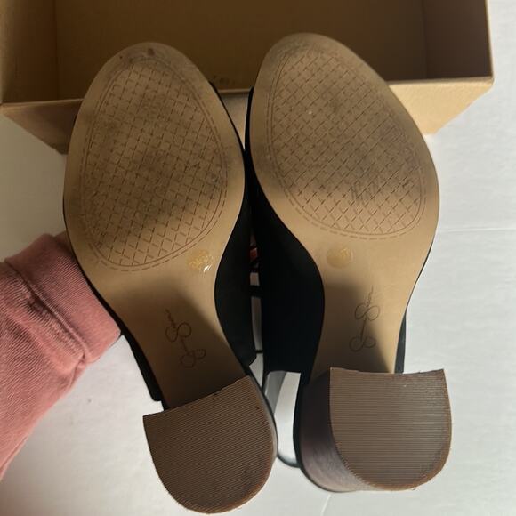 Jessica Simpson Chunky Heel Sandals Lace Up Goth Witchy Boho Black Women's 7 - Picture 11 of 15